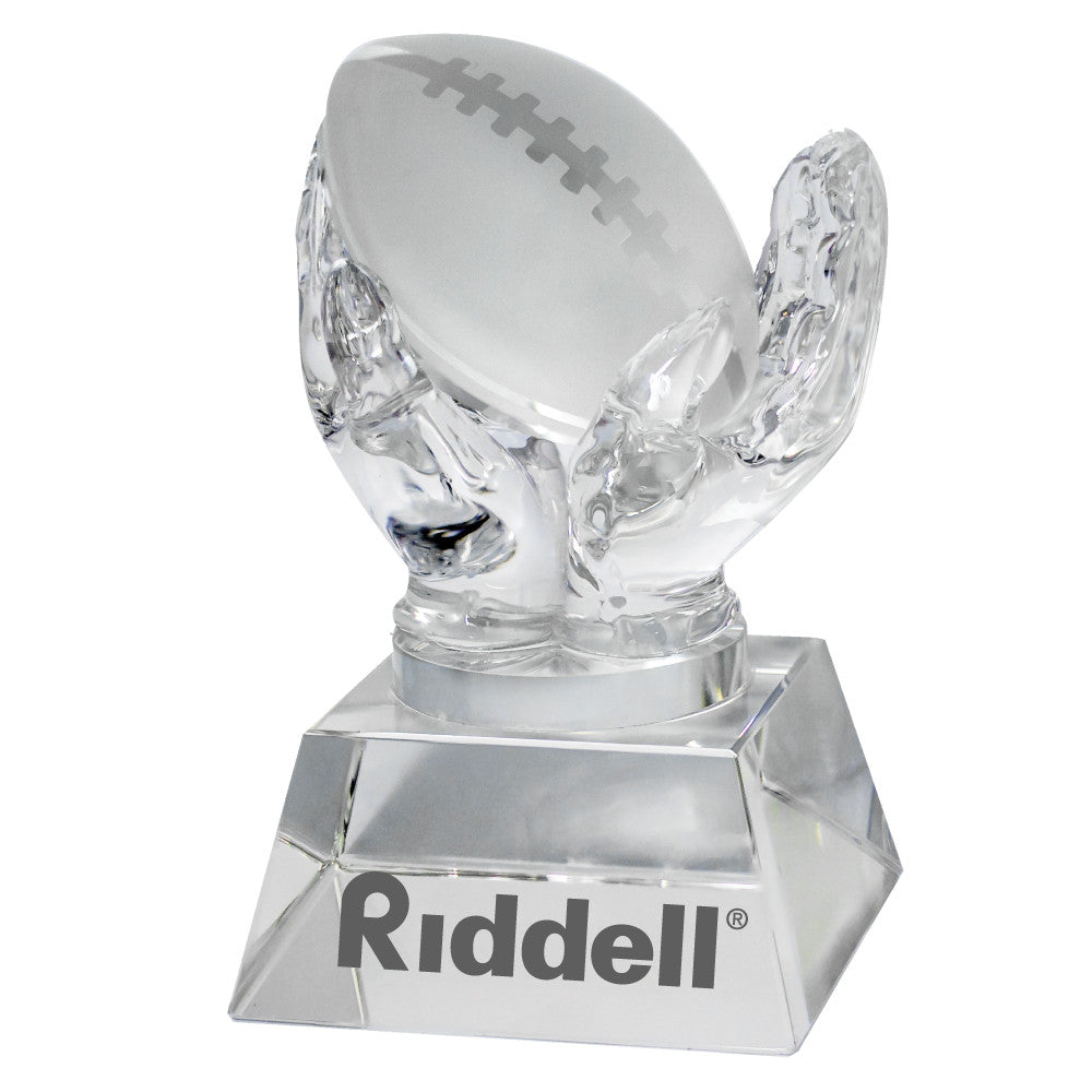 C-1392FO  CRYSTAL HANDS HOLDING FOOTBALL