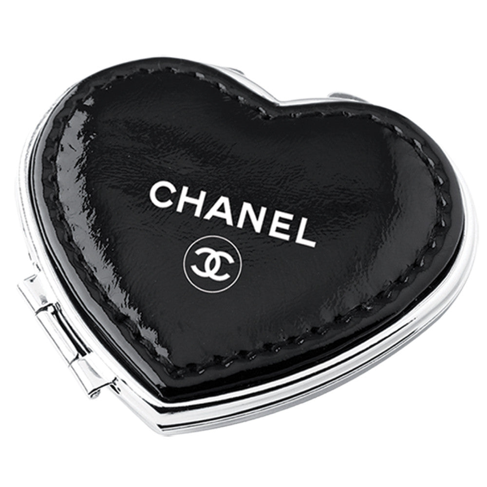 MI-1847  HEART COMPACT MIRROR IN SOFT PU LEATHER