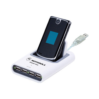 MI-8710  4-PORT USB HUB WITH CELLPHONE HOLDER AND INCOMING CALL ALERT