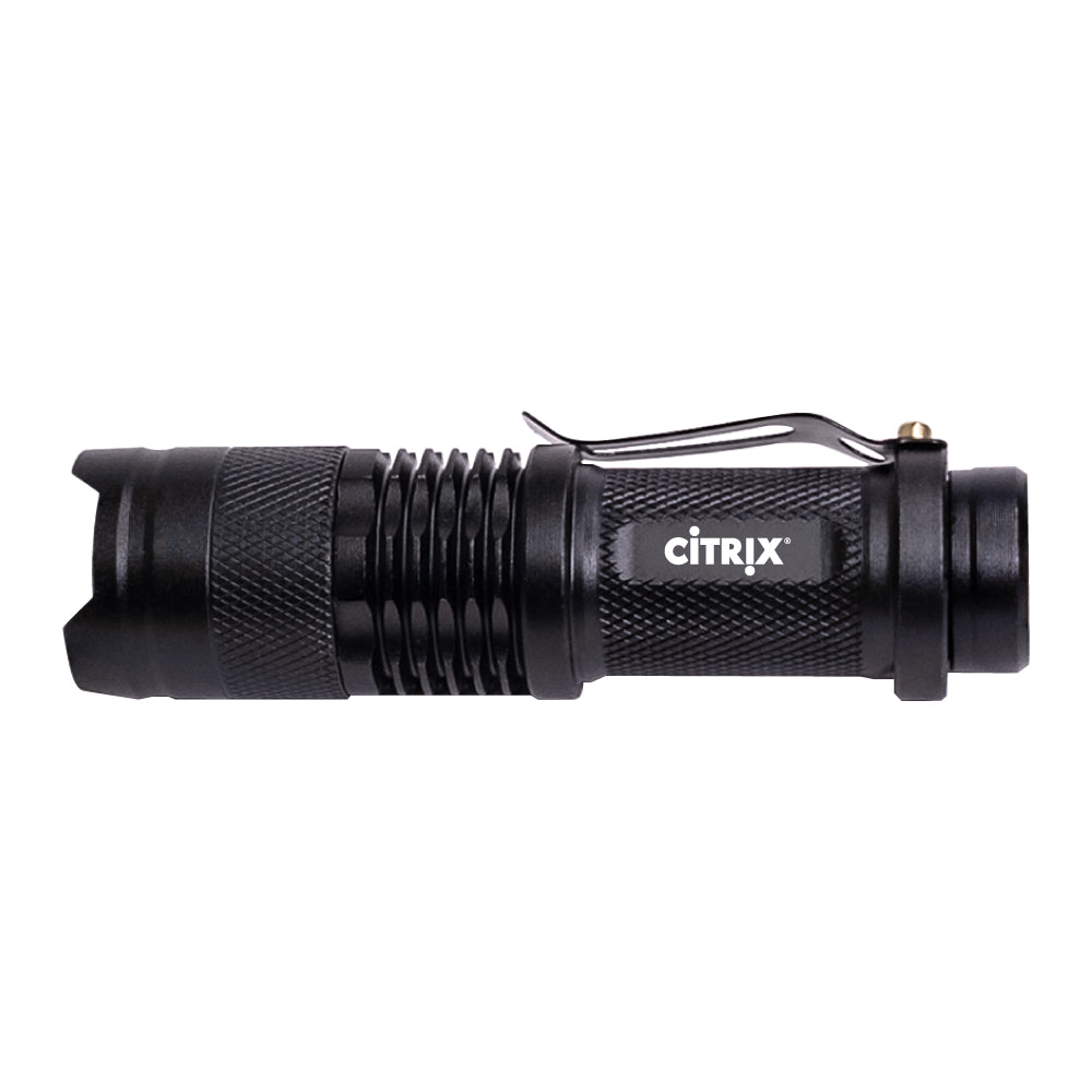 MI-9035  ADJUSTABLE FOCUS LED FLASHLIGHT W/ CLIP