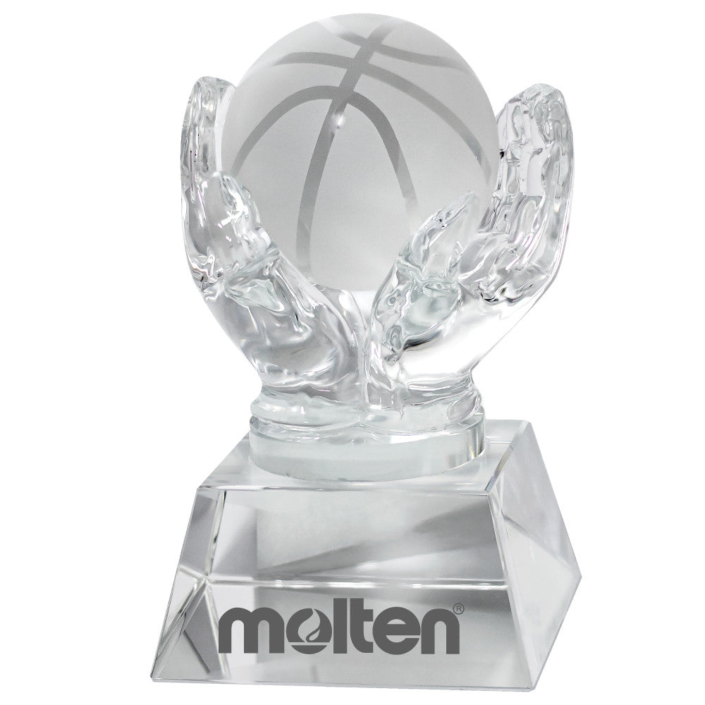 C-1392BK  CRYSTAL HANDS HOLDING BASKETBALL