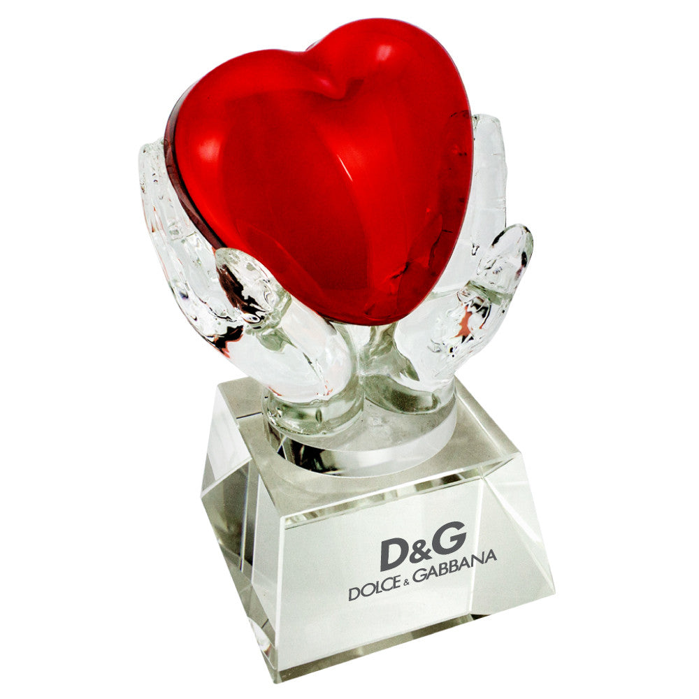 C-1392HT  CRYSTAL HANDS HOLDING HEART