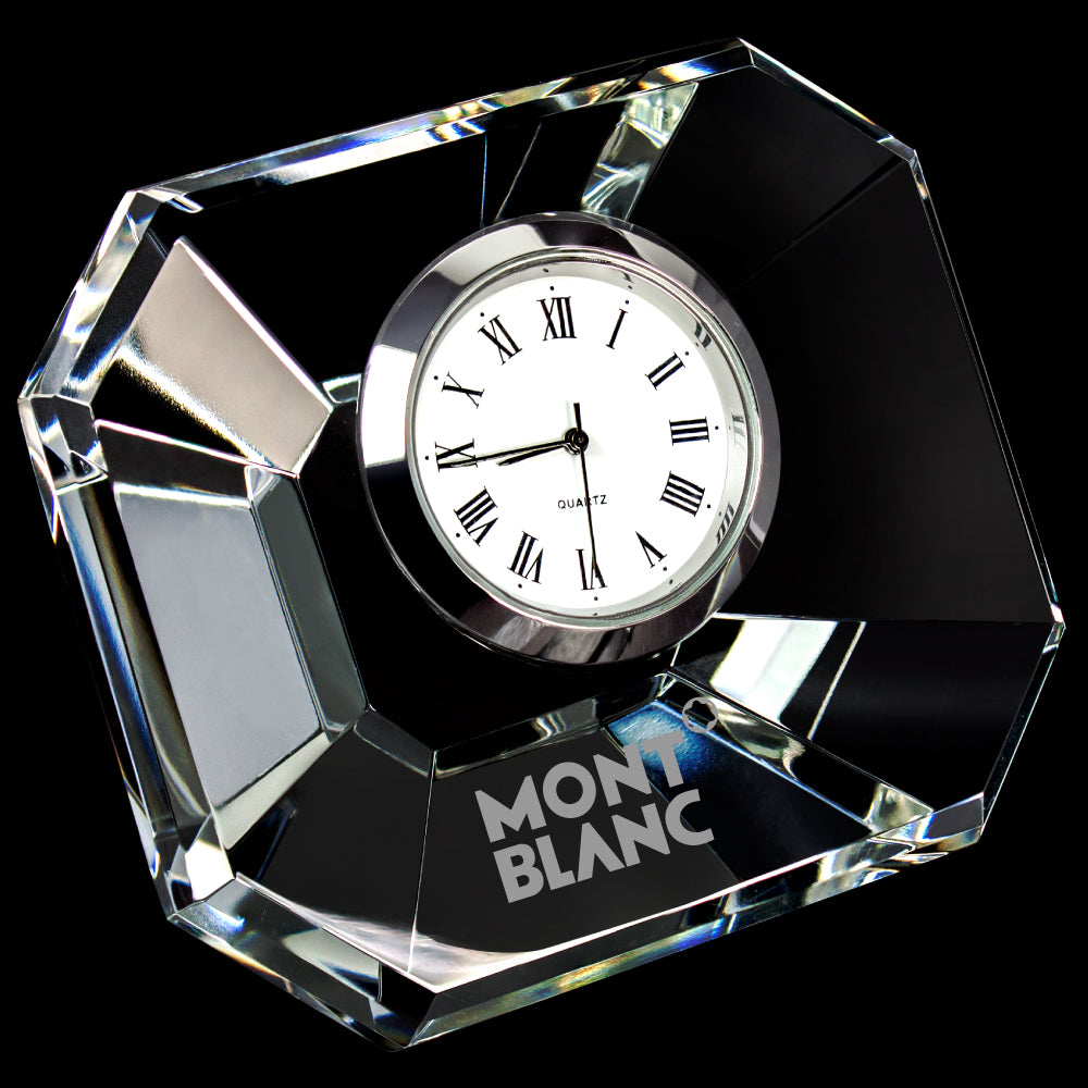 C-1787  MINI DESIGNER CRYSTAL RECTANGLE CLOCK