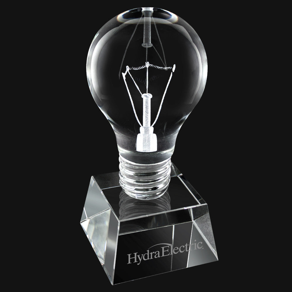 C-2045S  CRYSTAL LIGHT BULB SHORT TROPHY