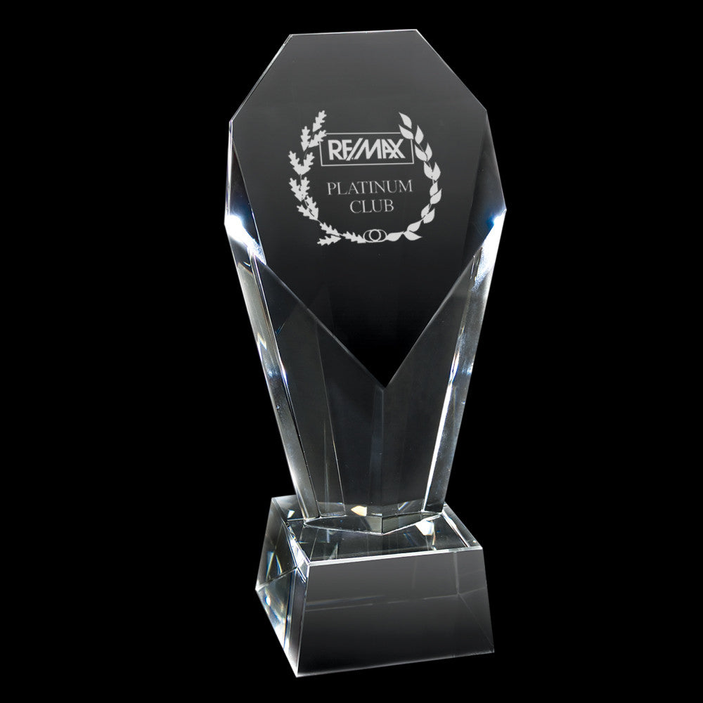 C-347L  CRYSTAL TROPHY (LARGE HEART)