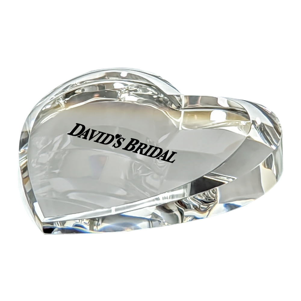 C-380  CRYSTAL HEART PAPERWEIGHT