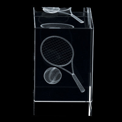 C-390TN  3D CRYSTAL TENNIS BLOCK