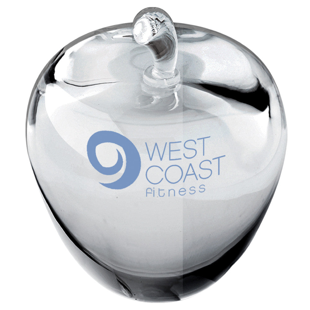 C-512  Crystal Apple Paperweight