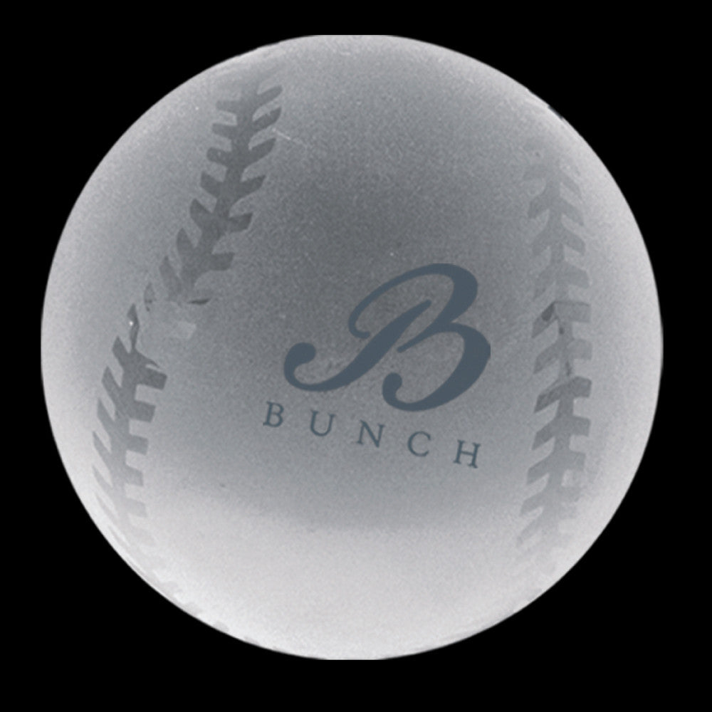 C-600 BA  CRYSTAL BASEBALL PAPERWEIGHT