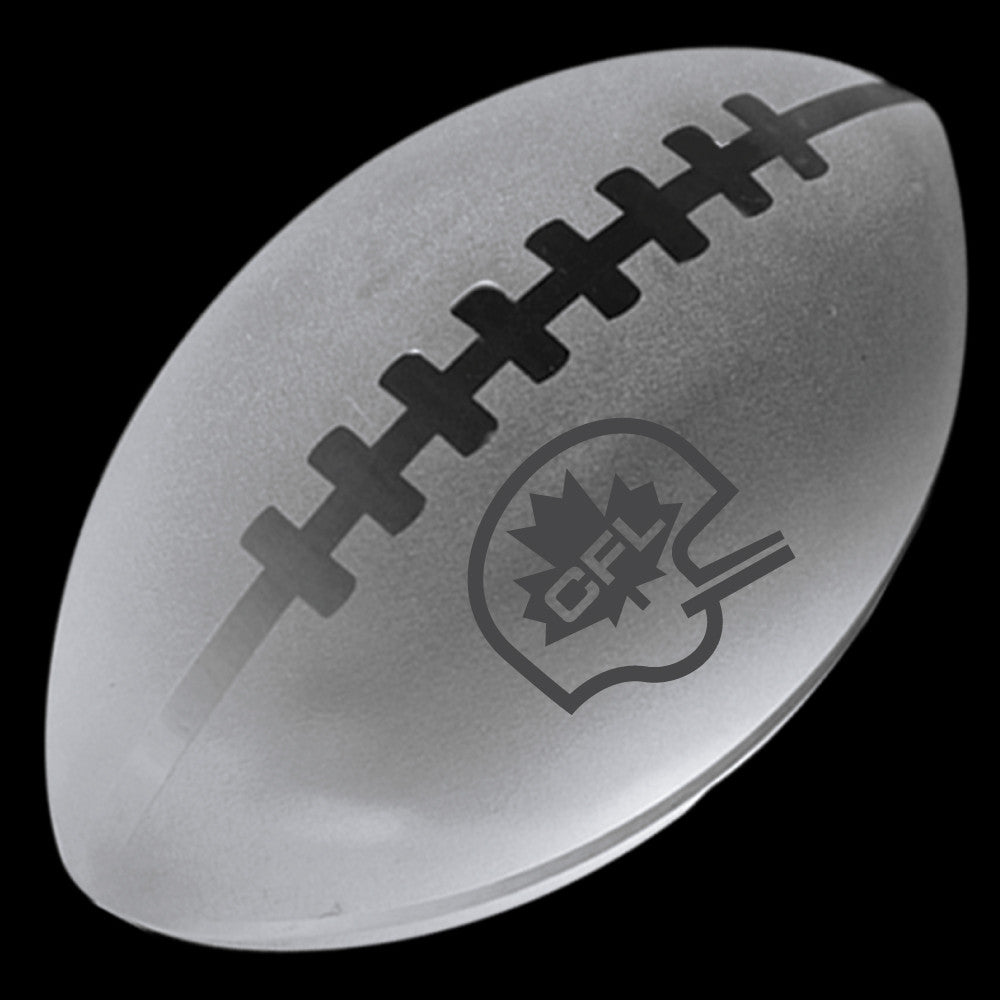 C-600 FO  CRYSTAL FOOTBALL PAPERWEIGHT