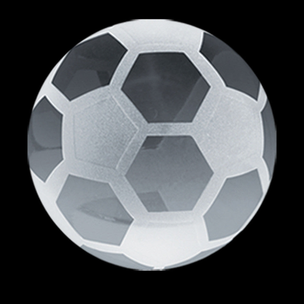 C-600 SO  CRYSTAL SOCCER PAPERWEIGHT