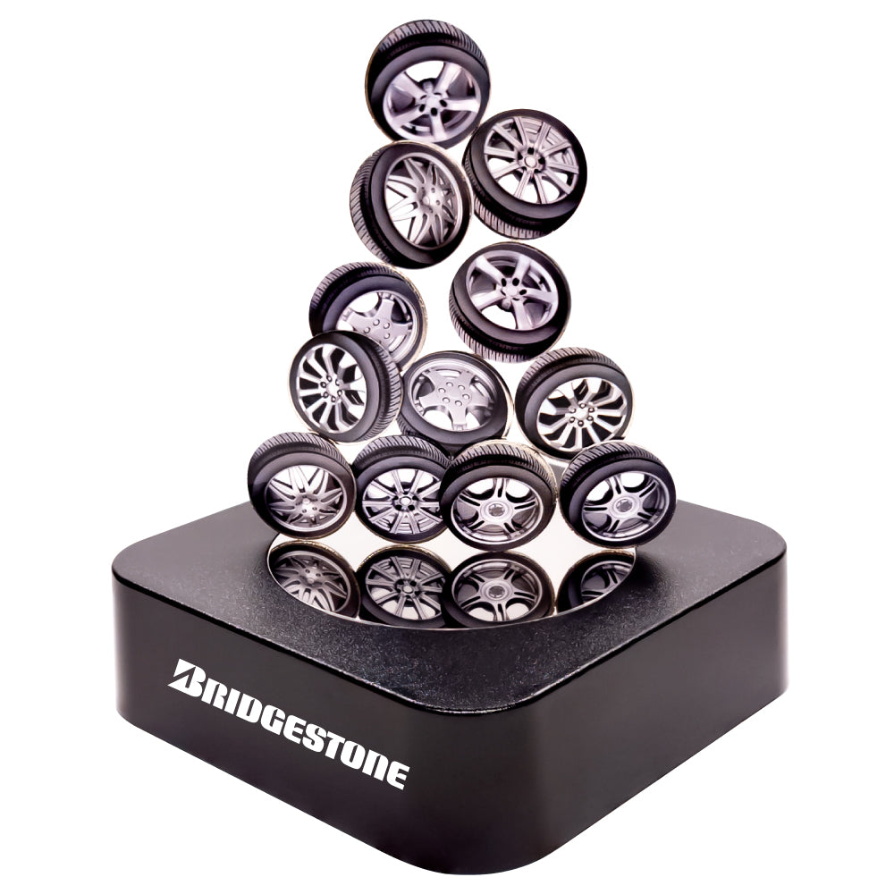 MI-0108TW  TIRES & WHEELS MAGNETIC SCULPTURE BLOCK