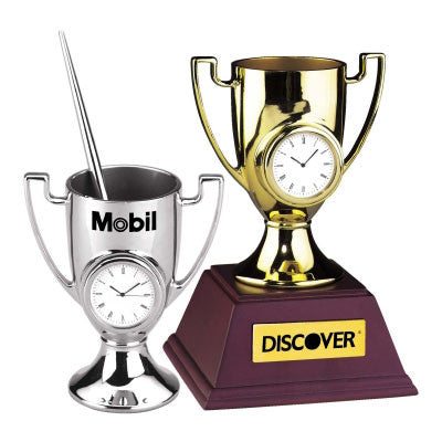 MI-07051  METAL TROPHY CLOCK