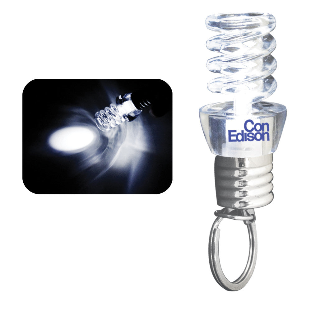 MI-1070  SPIRAL LIGHT BULB KEYCHAIN