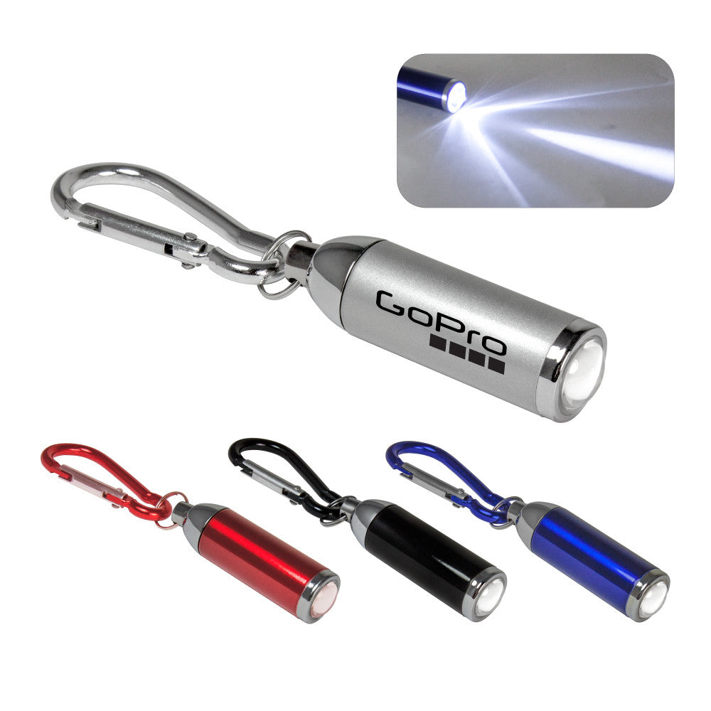 MI-1072  ADJUSTABLE FOCUS LED LIGHT W/ METAL CARABINER