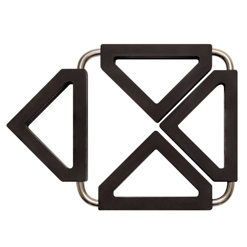MI-1245  SILICONE TRIVET WITH METAL FRAME