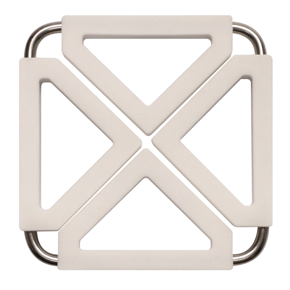 MI-1245  SILICONE TRIVET WITH METAL FRAME