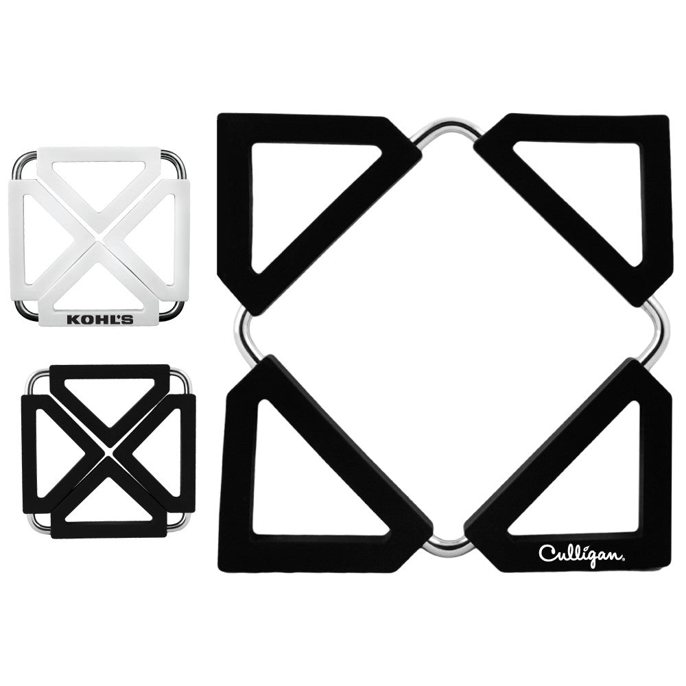 MI-1245  SILICONE TRIVET WITH METAL FRAME
