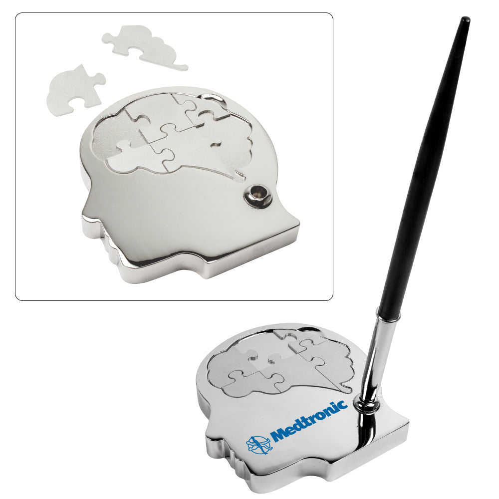 MI-1338BR  BRAIN METAL PUZZLE PEN SET