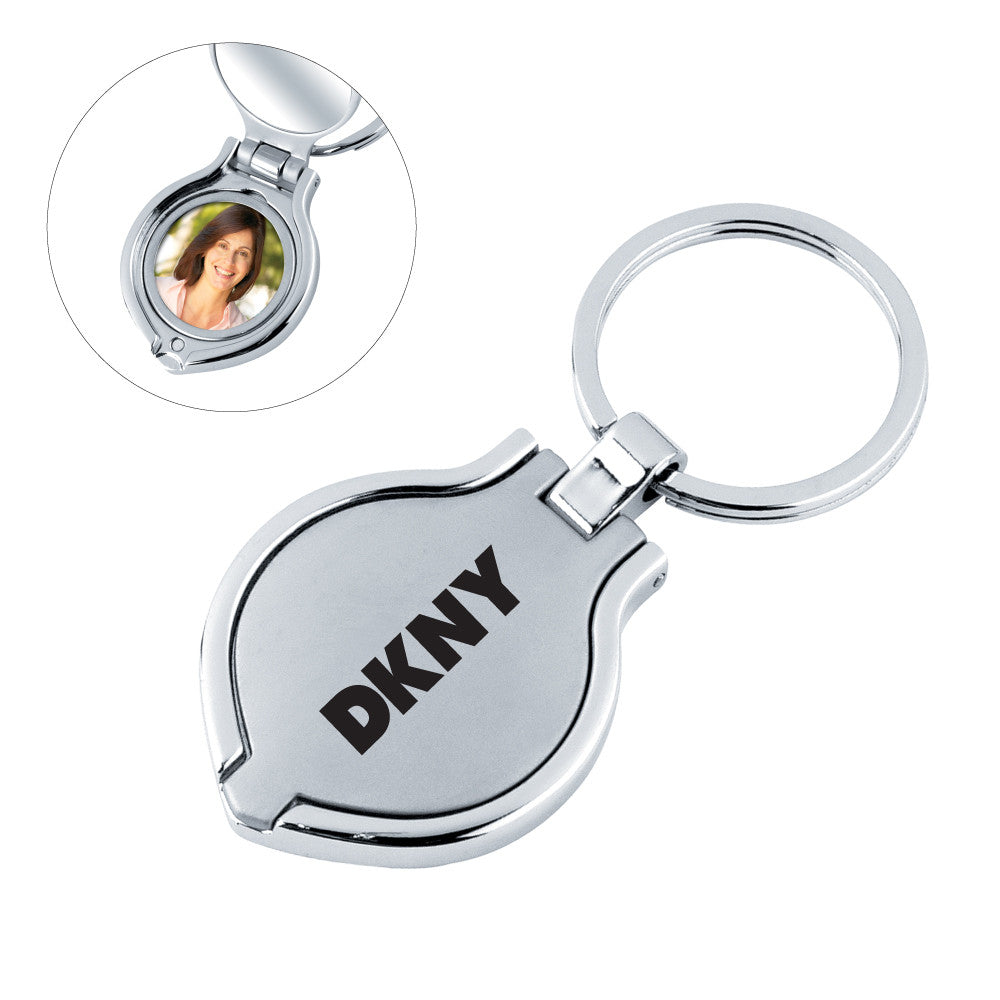 MI-1400  ROUND PHOTO FRAME / MIRROR KEYCHAIN