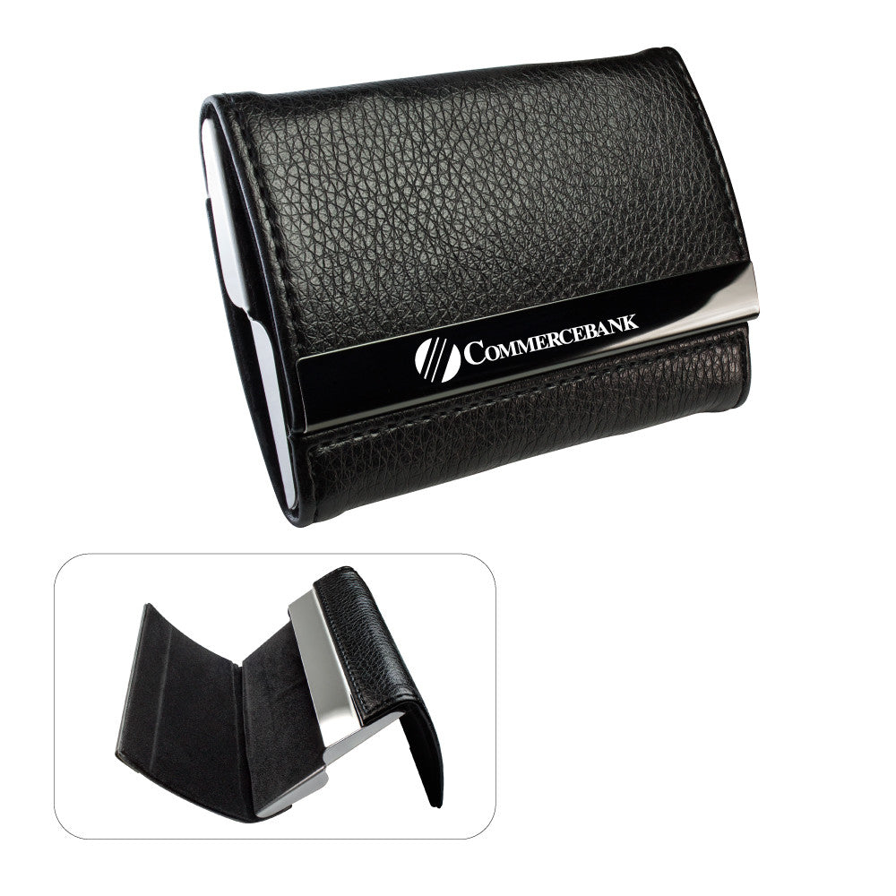 MI-1442  DOUBLE SIDED (TWO COMPARTMENTS) BUSINESS CARD HOLDER