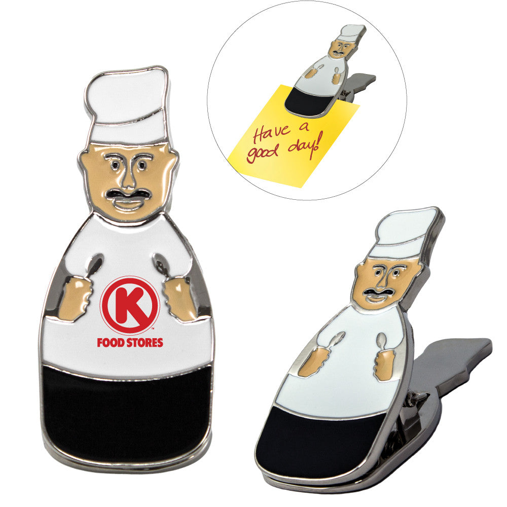 MI-1614  CHEF METAL CLIP W/ MAGNET