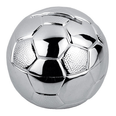 MI-2367  SILVER PLATED SOCCER BANK