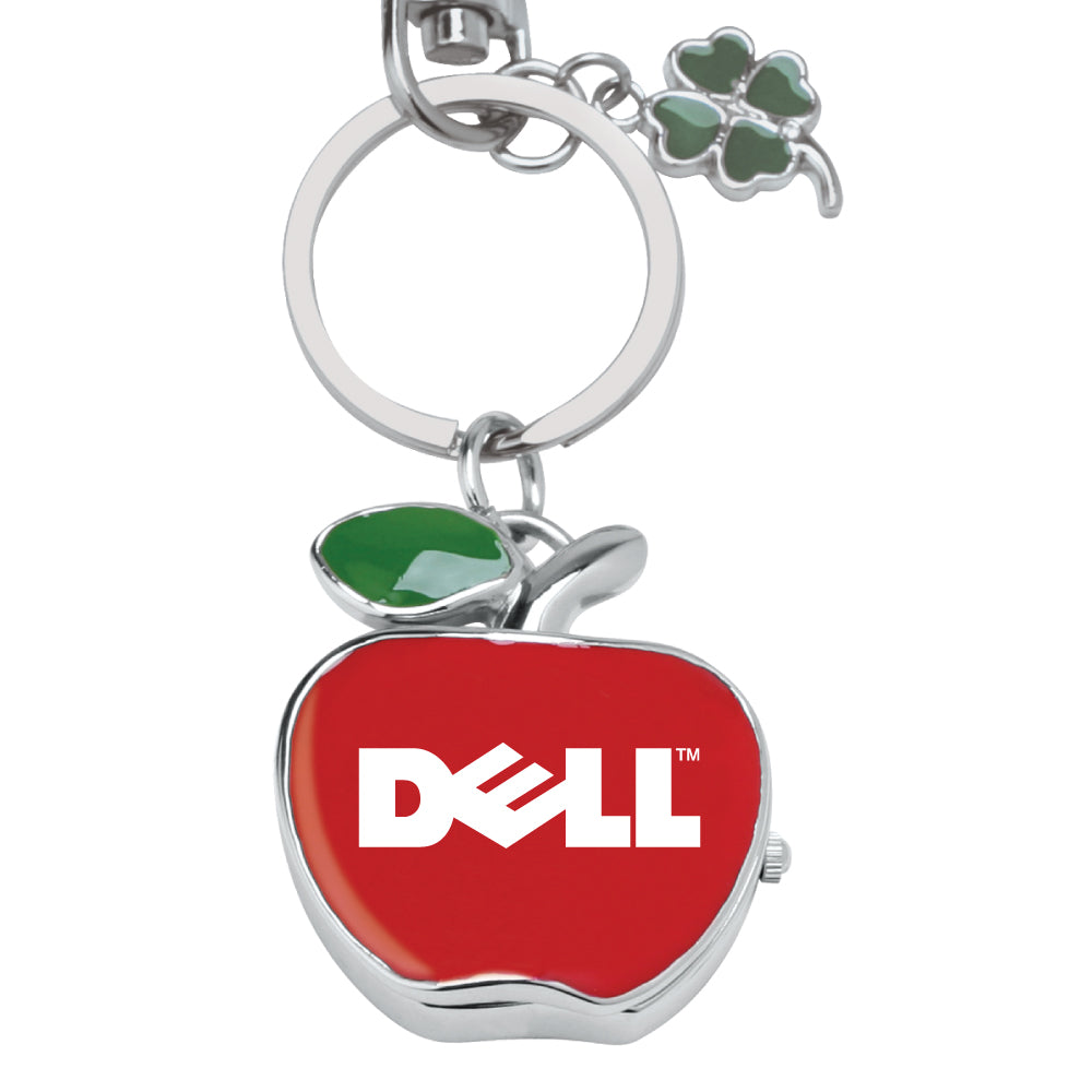 MI-282  SLIDING APPLE CLOCK KEYCHAIN