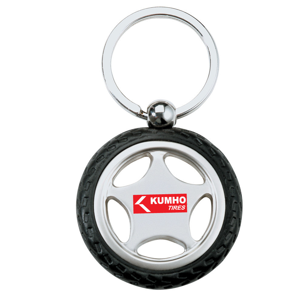 MI-3161  RUBBER/ METAL TIRE KEY CHAIN