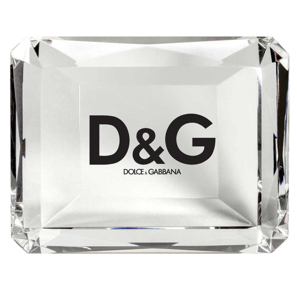 C-320  CRYSTAL RECTANGLE PAPERWEIGHT