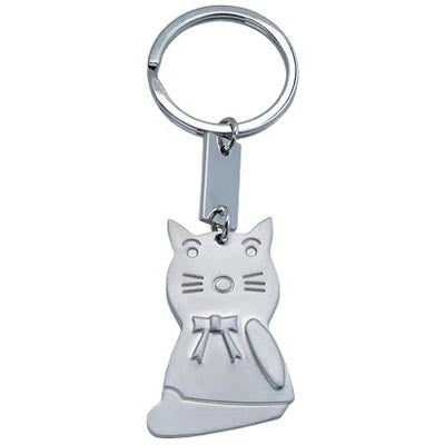 MI-3375  METAL CAT KEY CHAIN