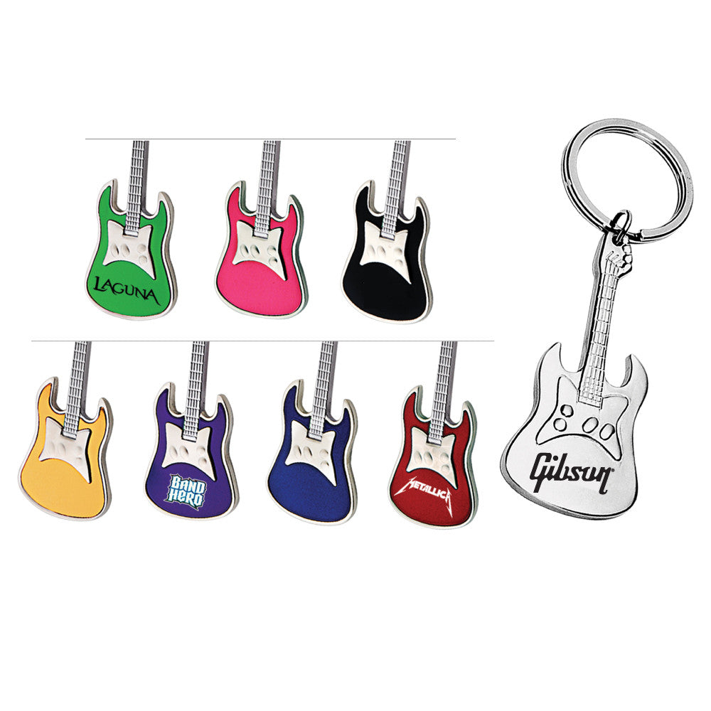 MI-3417  METAL GUITAR SHAPE KEYCHAIN