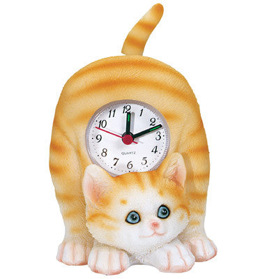 MI-4040CT  CAT CLOCK WITH SWINGING TAIL