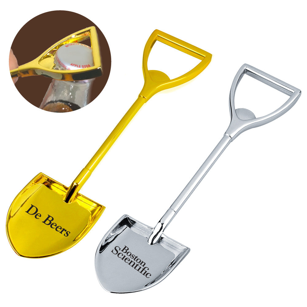 MI-4228G  METAL SHOVEL BOTTLE OPENER (GOLD)