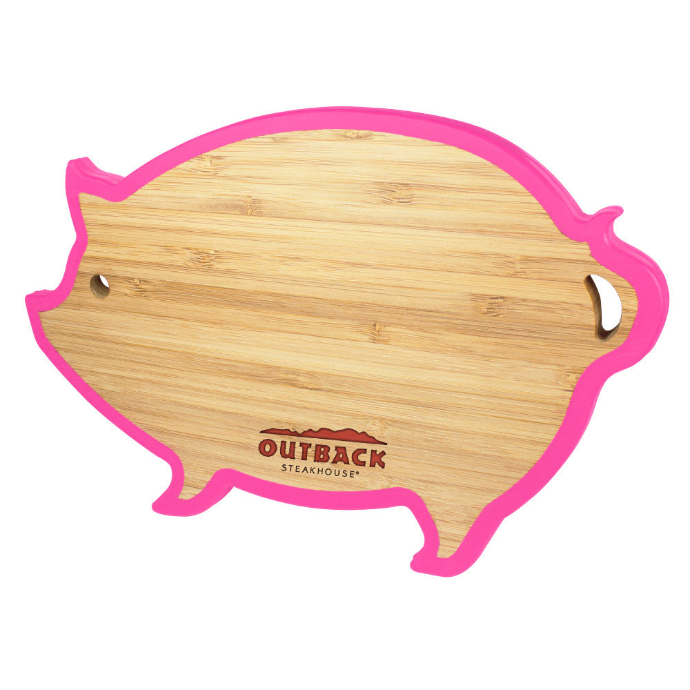 MI-4512  PIG BAMBOO TRIVET W/ SILICONE EDGE