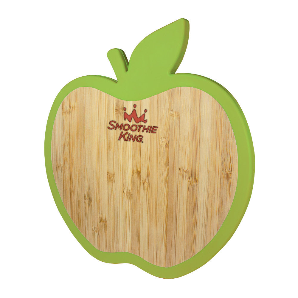 MI-4572  APPLE BAMBOO TRIVET W/ SILICONE EDGE