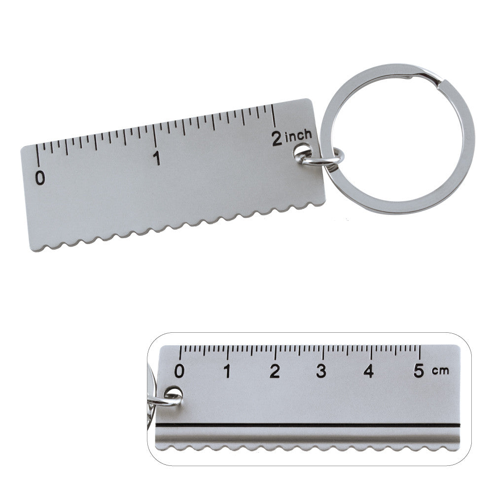 MI-593  METAL RULER TOOL KEYCHAIN