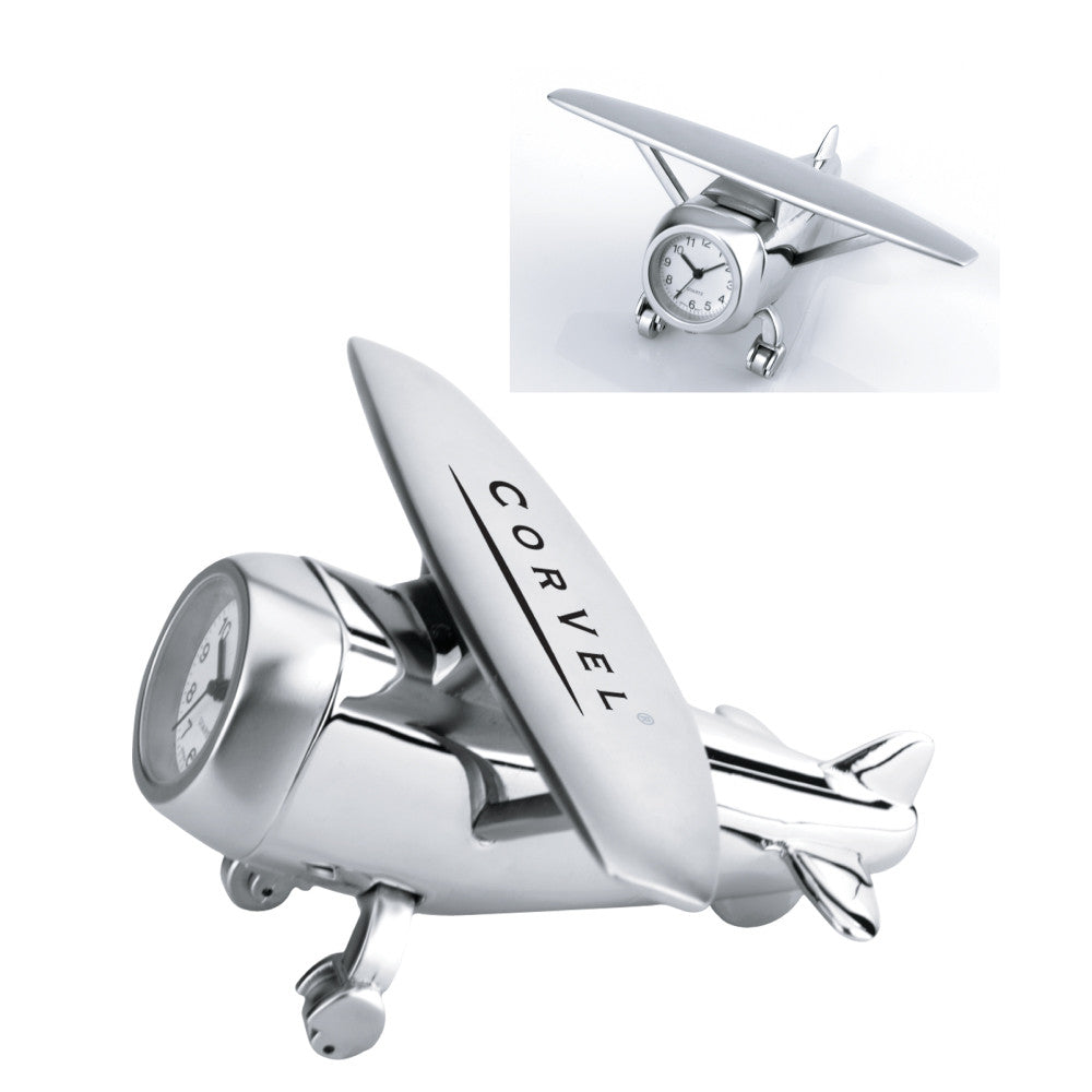 MI-61  METAL AIRPLANE CLOCK