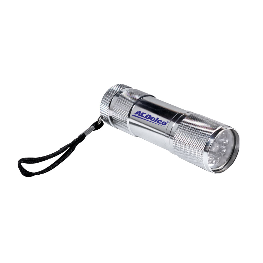 MI-6603  SUPER BRIGHT 9 LED BLUE ALUMINUM TORCH