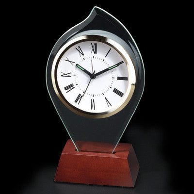 MI-851  FLAME ON WOOD ALARM CLOCK