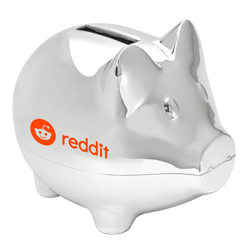 MI-8998  SILVER PLATED PIGGY BANK