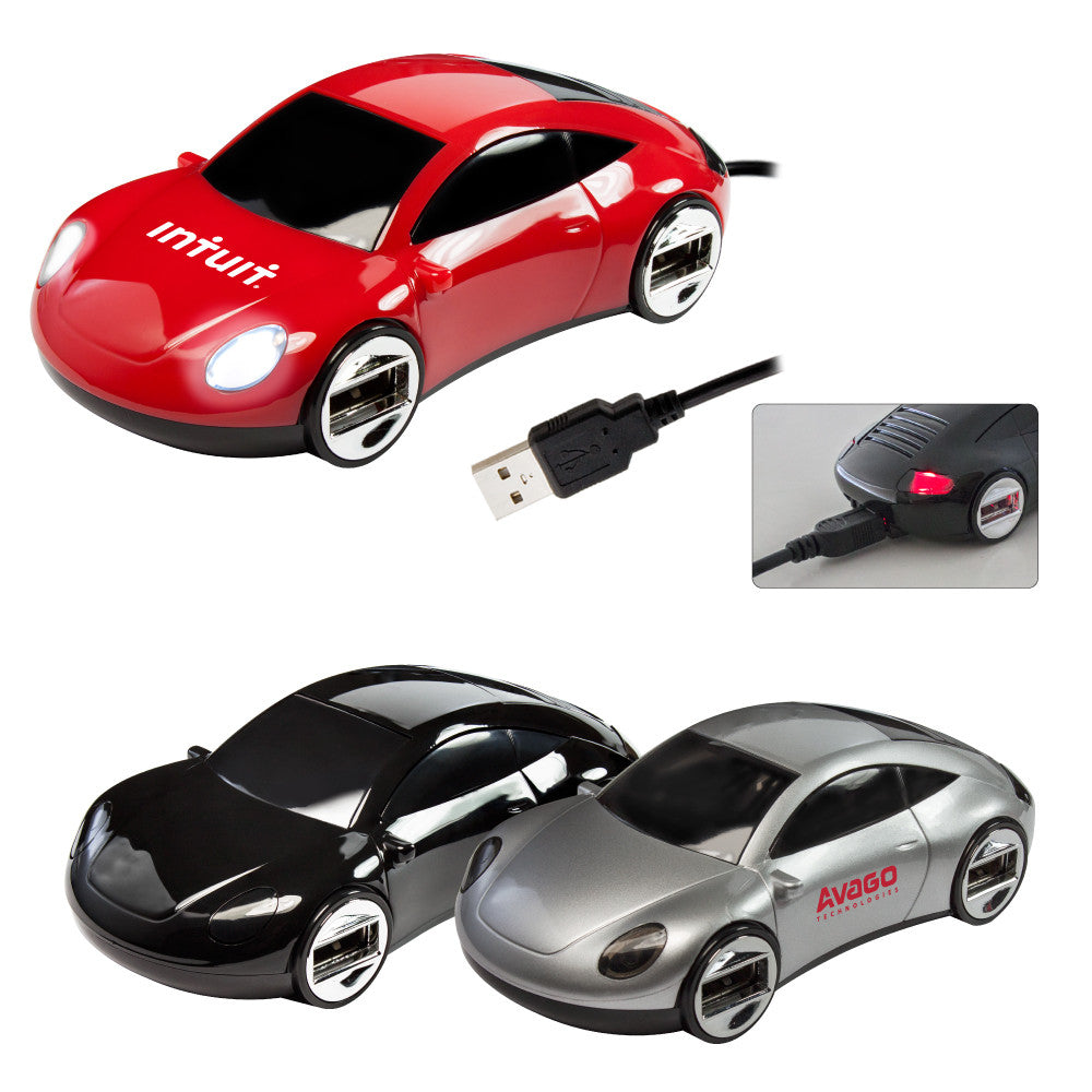 MI-9110  SPORTS CAR 4-PORT USB HUB