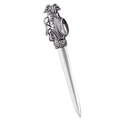 PL-9050  PEWTER GOLF BAG LETTER OPENER